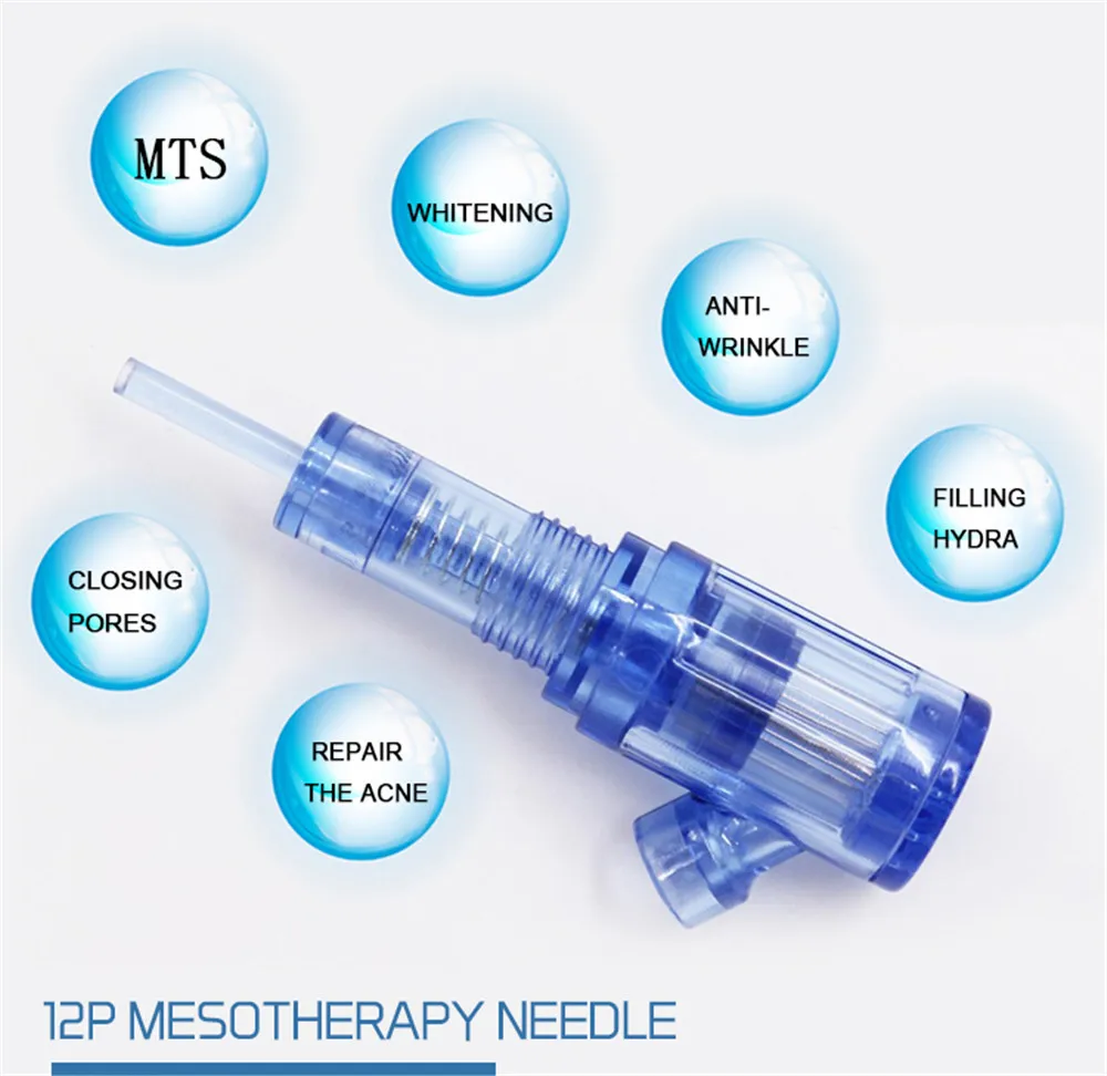 50X картридж иглы 12P мезотерапия иглы татуировки Одноразовые стерилизованные иглы для татуировки машина Комплект Перманентный макияж машина