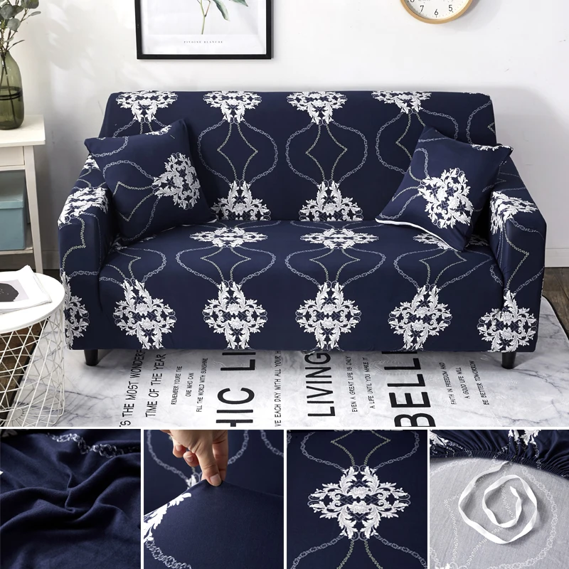 

Elastic Sofa Cover Set Modern Living Room Slipcover Stretch Universal Sofa Case Corner 2 and 3-seater Couch Armchair Covers