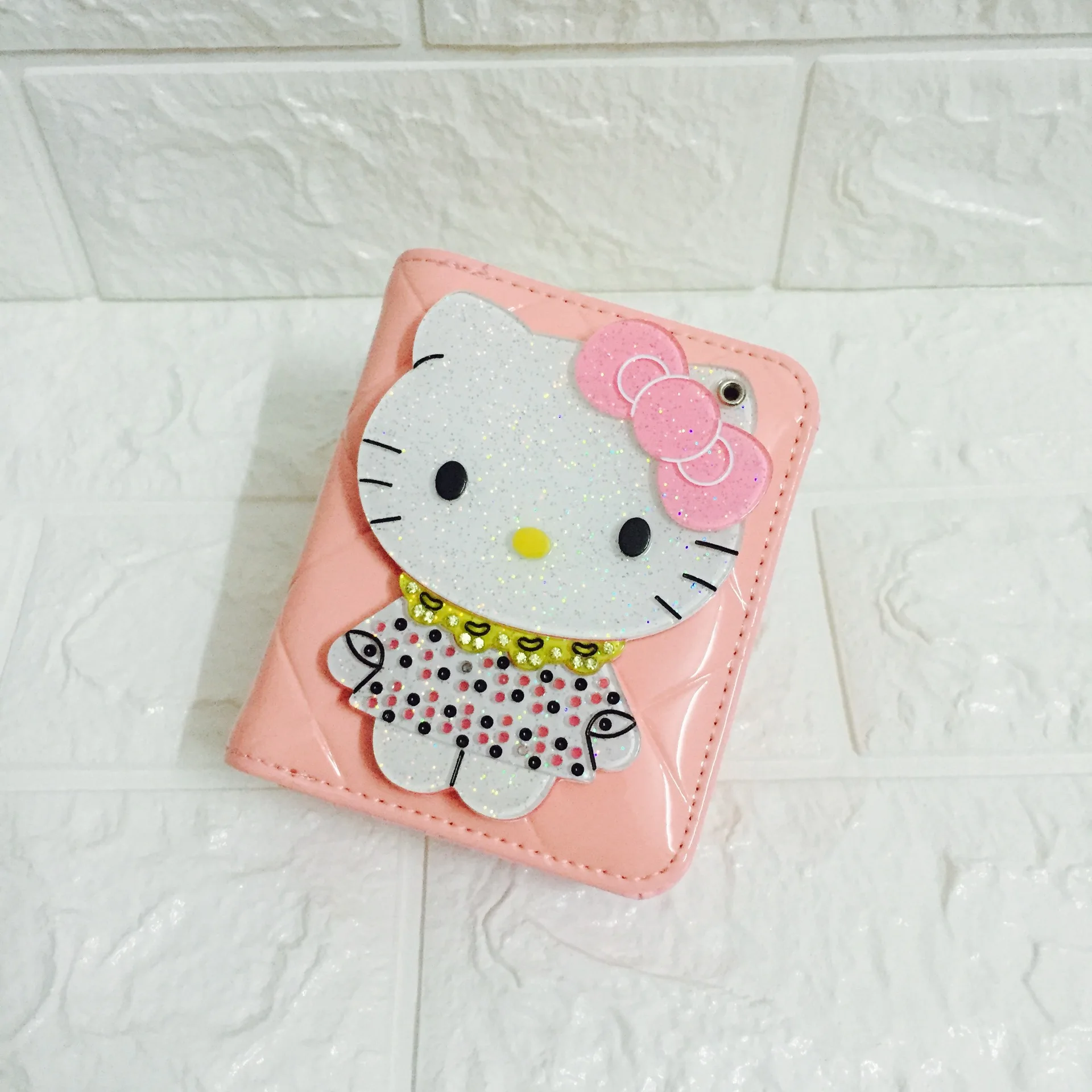 Доллар цена карман hello kitty кошельки короткие маленькие милые женские кожаные бумажники, Женский кошелек Carteira Feminina 45