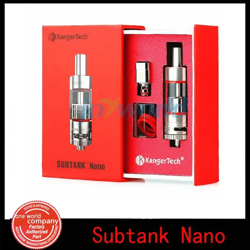 Original Kanger Subtank Nano Atomizer Pyrex Tank OCC Coil 3.0ml Airfilow System Subtank Nano Tank (5)