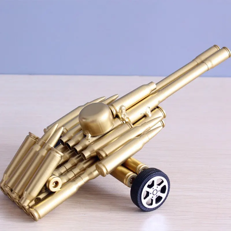 

Bullet-shell Artillery Meat Sculpture Handmade Bullet-shell Automatic Artillery Decoration Craft ornament For Home, Office & Bar