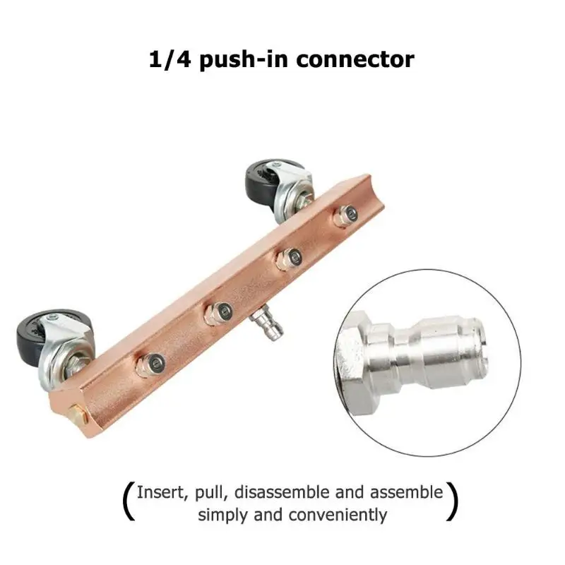VODOOL высокое Давление 4 сопла шасси автомобиля воды спрей-очиститель 1/4 разъем автомобильное шайба Очистка инструмента земли стирка кисть
