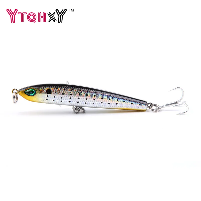 

1Pc Minnow Pencil Fishing Lure Hard Bait 8cm 9g isca artificial Wobble Slow Sinking Lifelike Baits With High quality hook WQ308