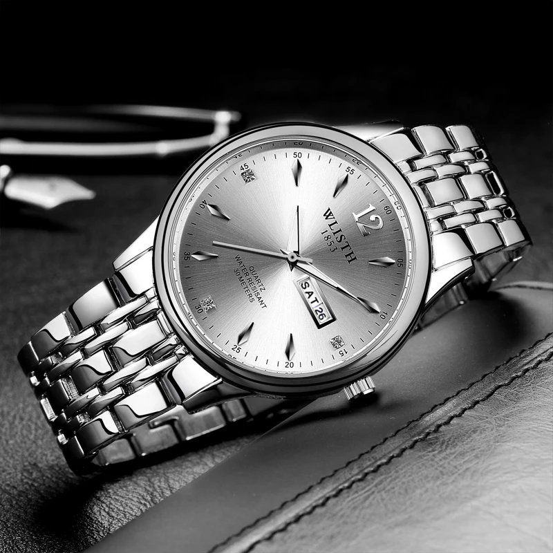 Часы Reloj Hombre мужские спортивные водонепроницаемые деловые|Кварцевые часы| |