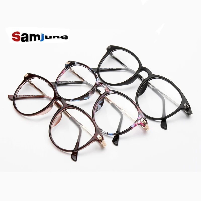 New Fashion Eyeglasses Retro Vintage Metal plain f...