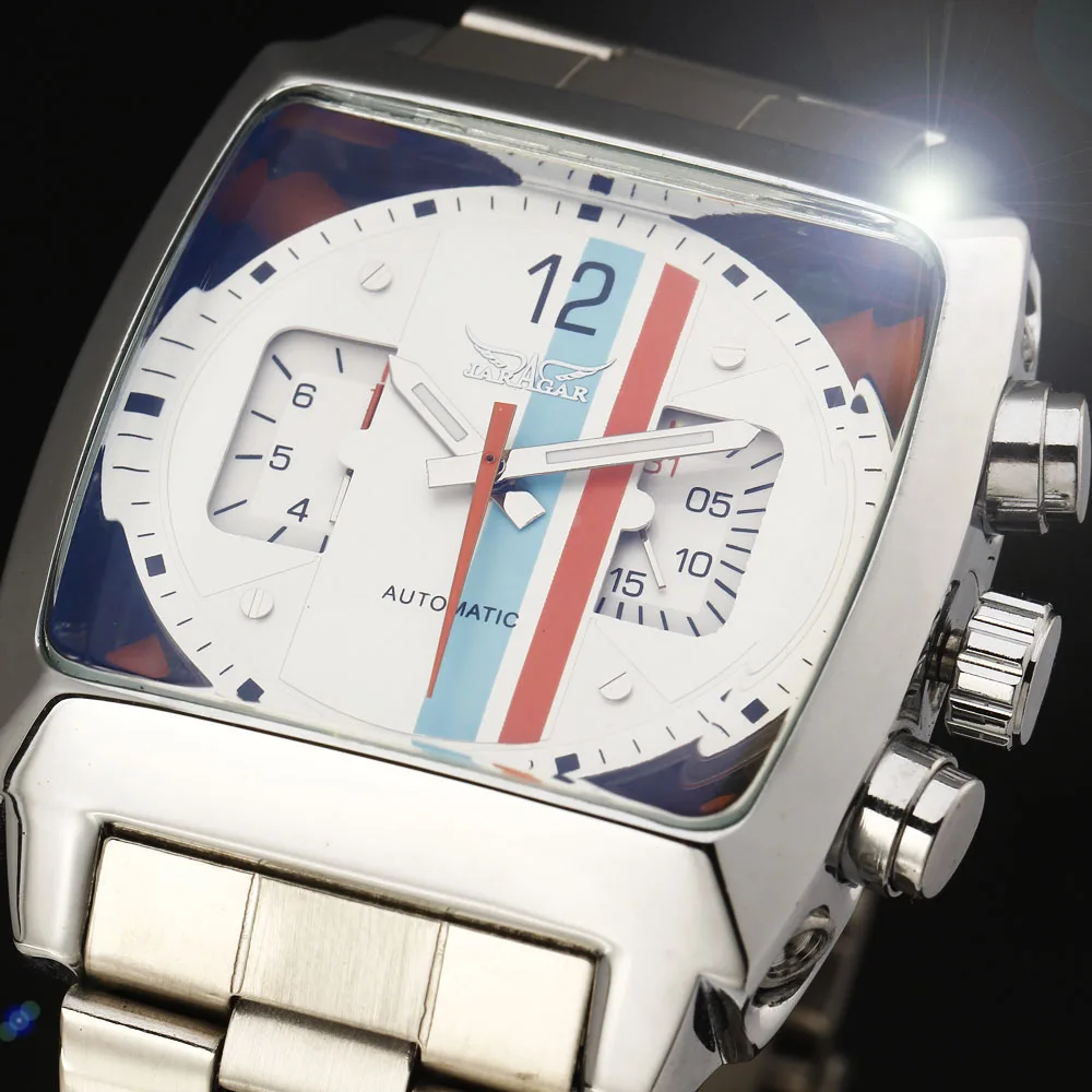 

Jaragar Sport Full Steel Watch Top Luxury Brand Design Military Army Male Clock Mens Watches Automatic Mechanical Wrist Watch