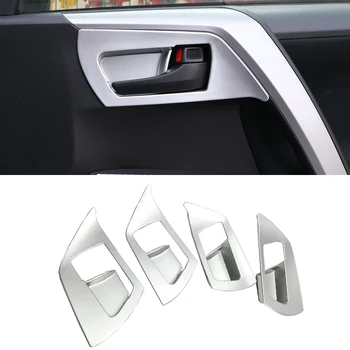 

Interior For Toyota RAV4 Rav 4 2013 2014 2015 2016 2017 2018 ABS Accessories Inner Side Door Handle Bowl Cover Trim 4 Pcs / Set