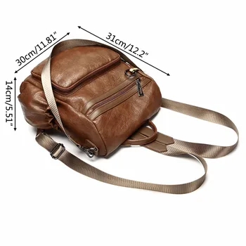 

Vintage Women Backpack for Girl 2018 Shoulder Bags with Hairball For Women Girls Adjustable Multifunctinal Anti-theftTHINKTHENDO