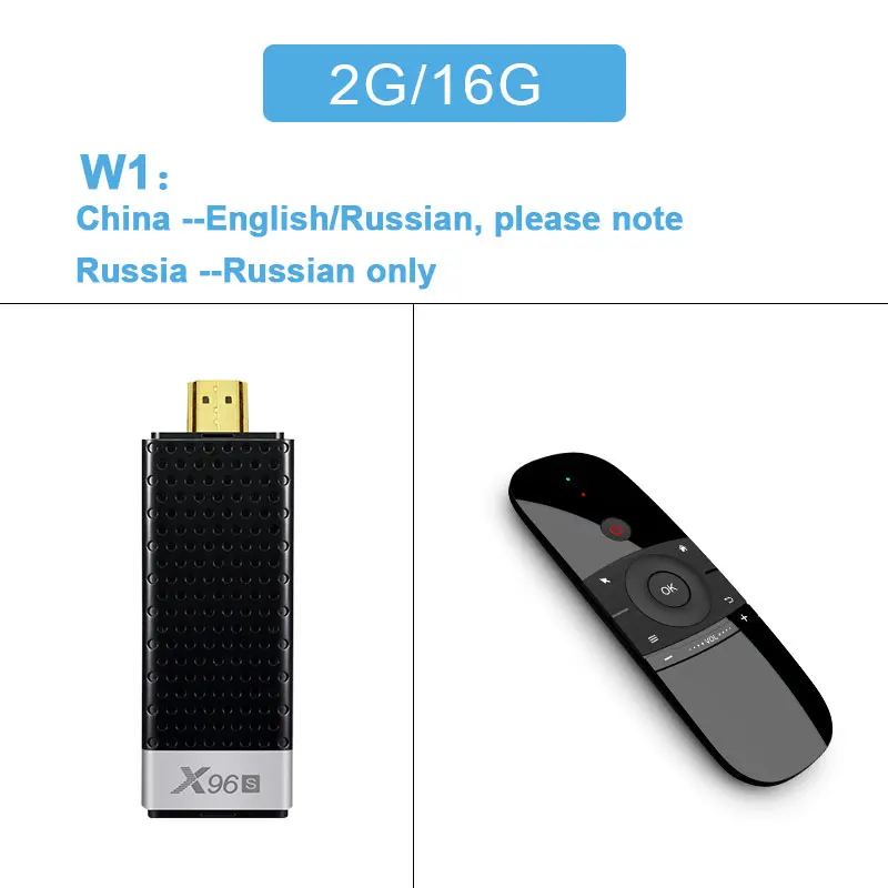 Новинка 2019X96 S android 8,1 ТВ-карта amlogic s905Y2 H.265 2,4/5G wifi BT4.2 ядро 64 бит cortex a53 PK x96 mi ni mi box tv box - Цвет: 2G16G add W1