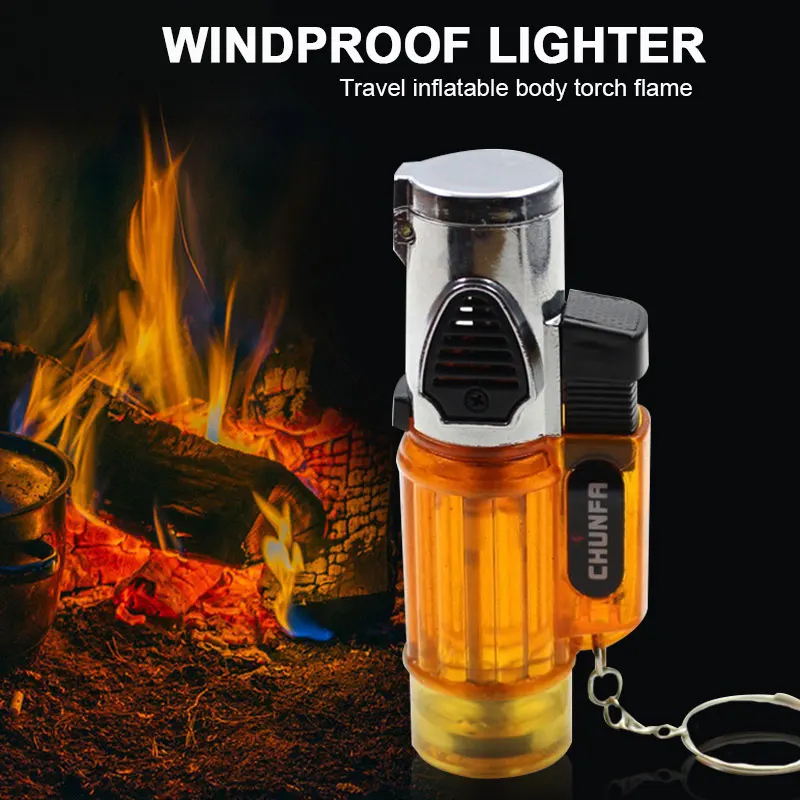 

Torch Jet Flame Saft Tobacciana Cigarettes Hit Fire Machine ABS Random Butane Windproof Fire Lighters Cigarette Lighter