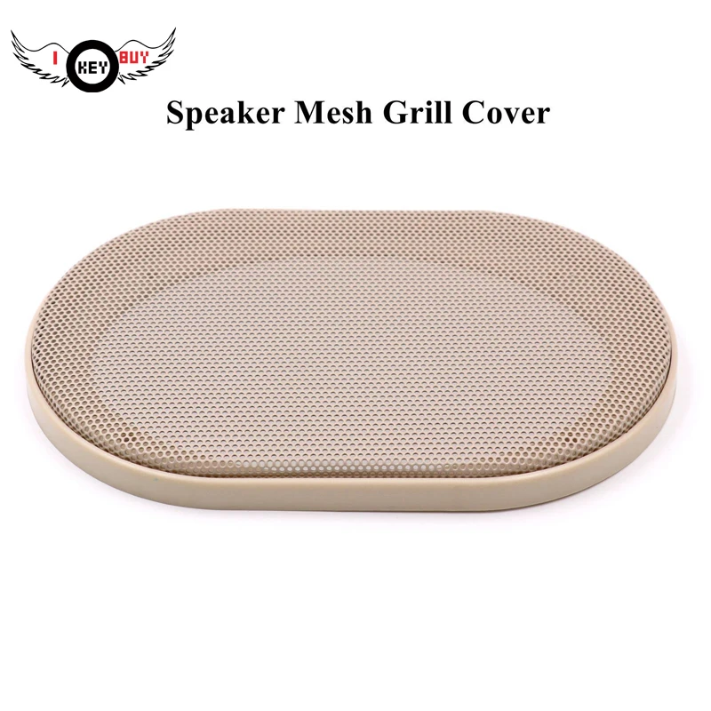 

I Key Buy 4"x6" Plastic Metal Speaker Mesh Grill Surwoofer Cover Tweeter Guard Audio DIY