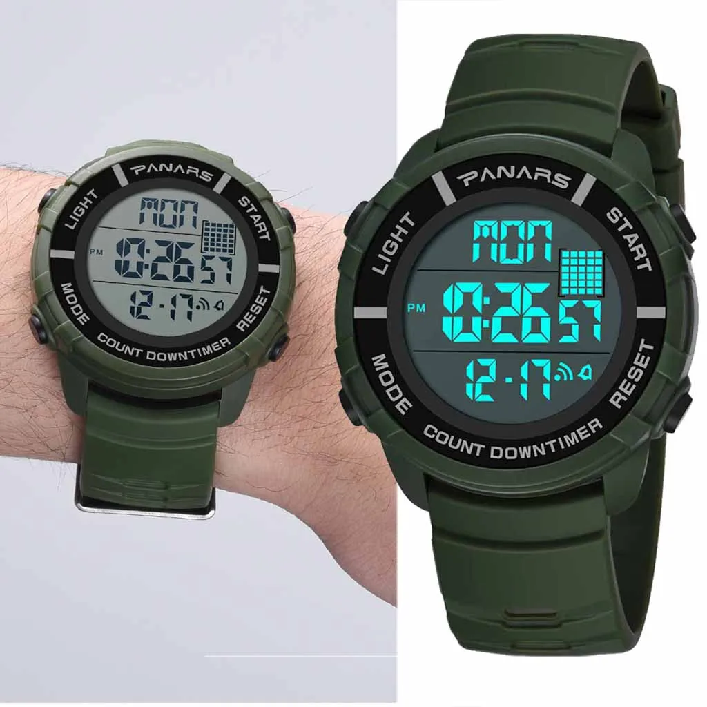 

Alarm Multi Function Sports Waterproof Luminous Outdoor Men's Electronic Watch digital Watch fashion gif Men's watch Outdoor spo