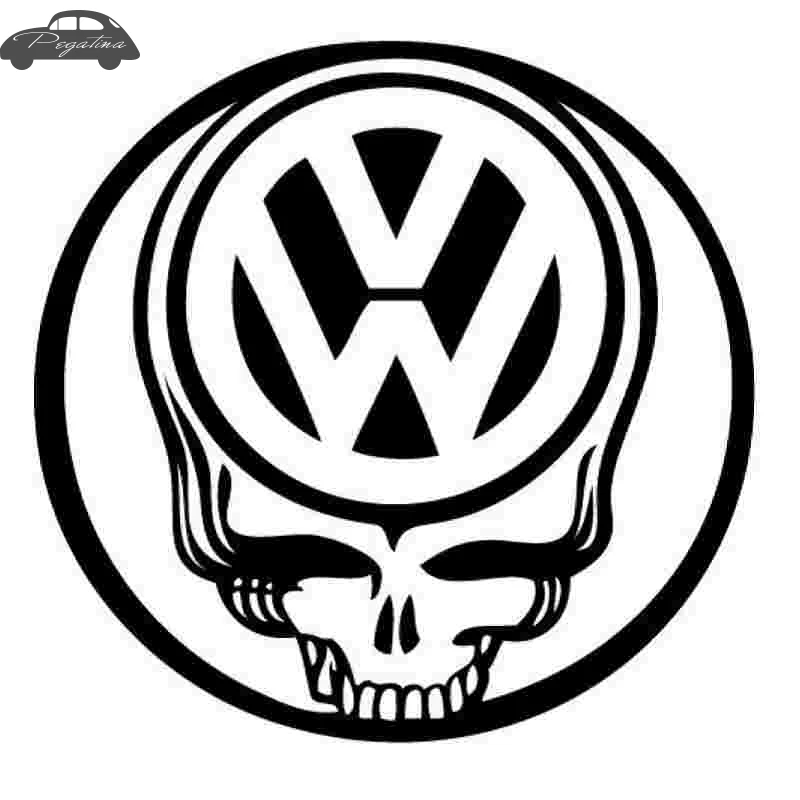 Череп и поршни VW автомобиль грузовик окно веселый наклейка бампер виниловая