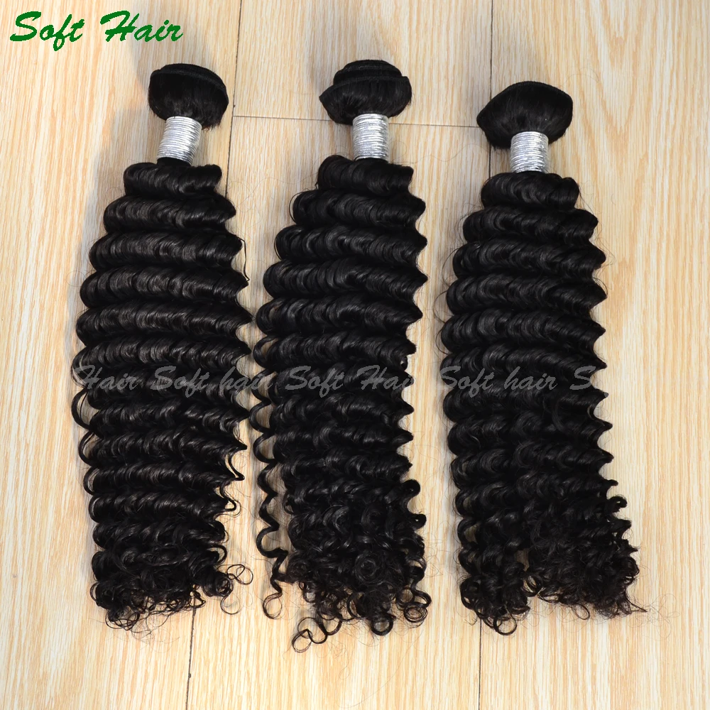 

Brazilian Deep Wave Human Hair Extensions 8-28 Inches Unprocessed Brazilian Deep Wave 3Bundles Brazilian Virgin Hair Top Selling