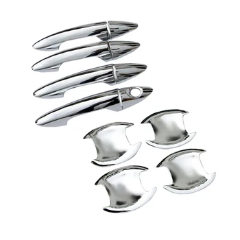 

ABS Chrome CAR Door handle Cover Trim or Handle Bowl Car-stying For Hyundai Verna Solaris Accent 2010 2011 2012 2013 2014 2015