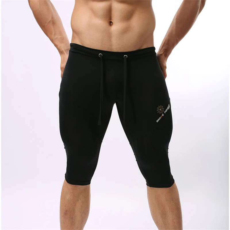 Brave person шорты мужские эластичные облегающие пляжные шорты до колена пляжная одежда мужские трусы шорты многоразового использования B2221