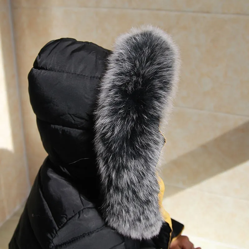 

Winter Fox Fur Trim 100% Warm 75cm Length Genuine Fur Clothes Accessory Coat Sweater Collar