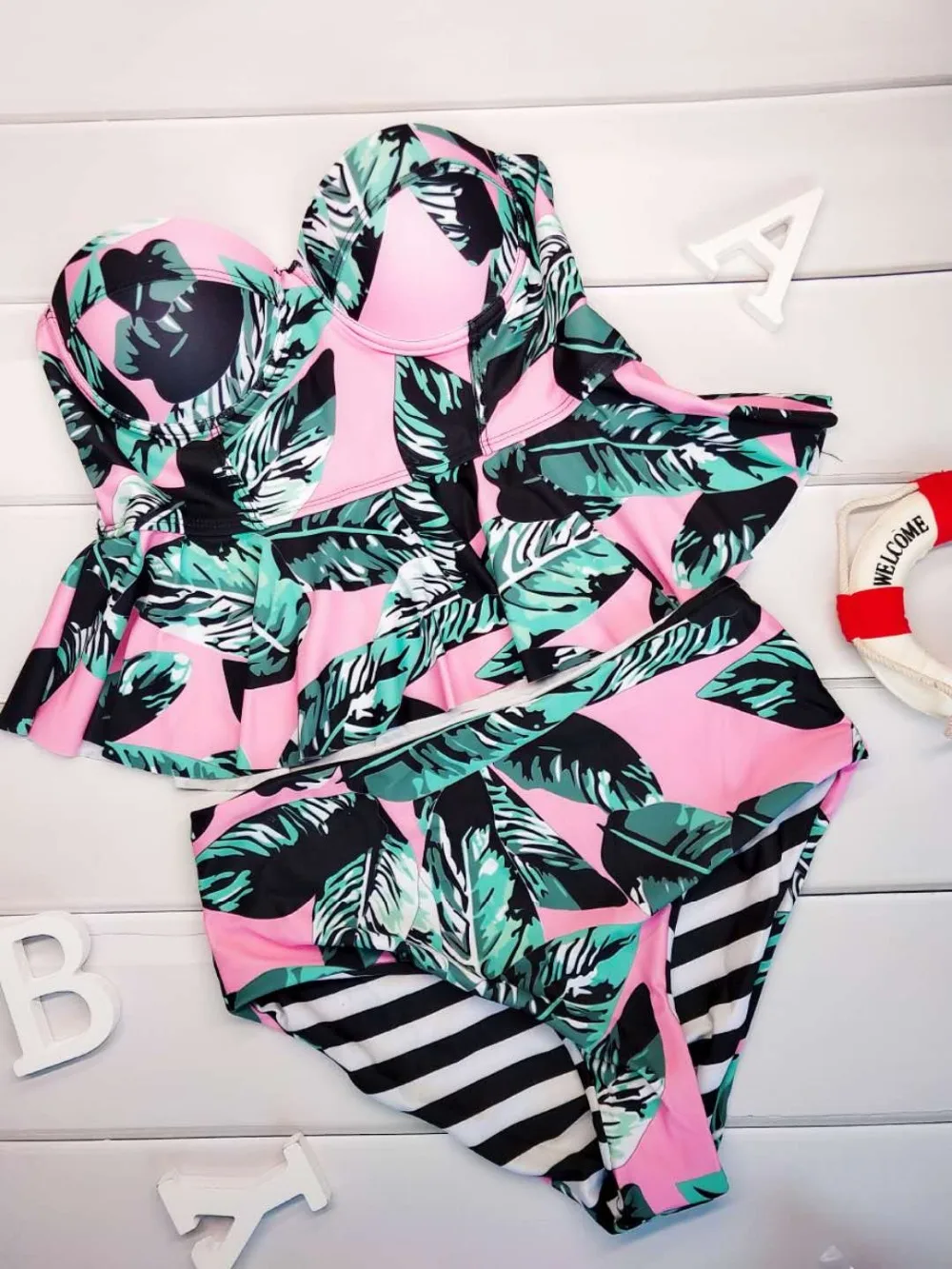 2017 High Waist Floral Printed Bikini Set Floral Border Bathing Suit Swimwear Swimsuit 2017 High Waist Floral Printed Bikini Set Floral Border Bathing Suit Swimwear Swimsuit