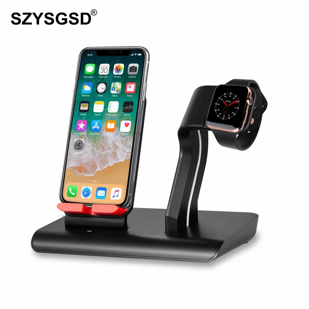 10W Qi Wireless Charger For iPhone XR X 8 Fast Charging Holder For Apple Watch Stand For Samsung S9 S8 S7 edge Fast Charger 10W Qi Wireless Charger For iPhone XR X 8 Fast Charging Holder For Apple Watch Stand For Samsung S9 S8 S7 edge Fast Charger