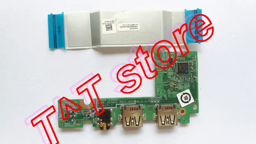 100% Новый оригинальный для Dell Inspiron 11 3168 аудиоразъем двойная USB плата с кабелем MH4F6