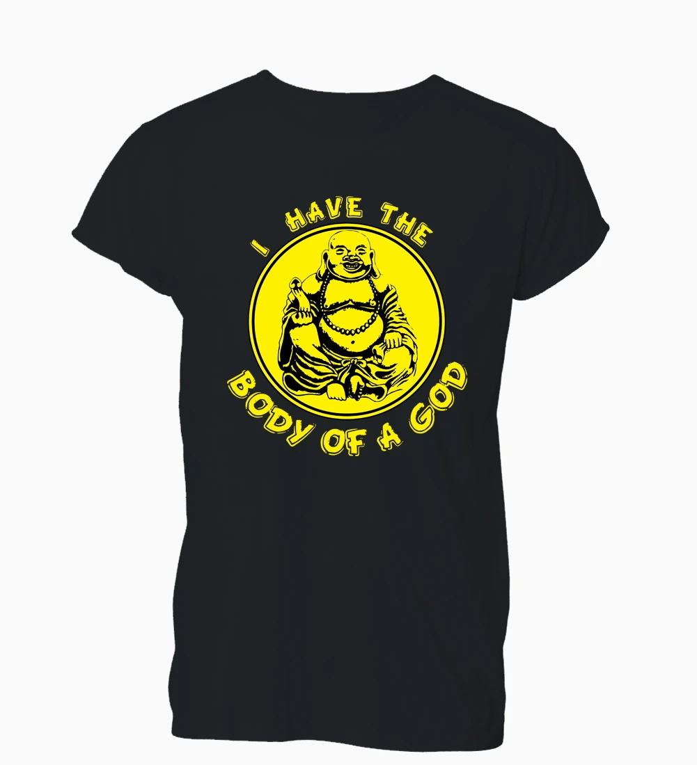2018 Summer Fashion Hot Sale Men T Shirt I Have The Body Of A God Buddha Fat Funny Tshirt Mens Womens Gift Free | Мужская одежда