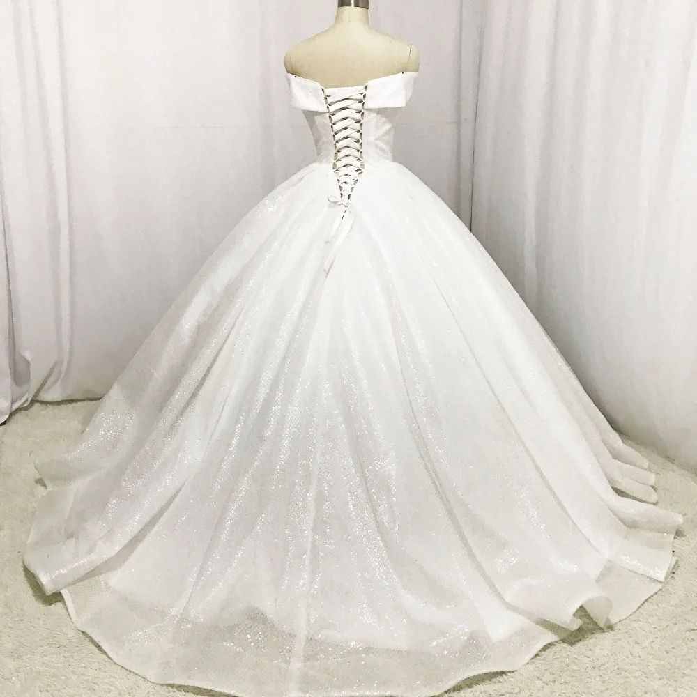 Vintage Robe De Mariee Off The Shoulder Sweetheart Ball Gown