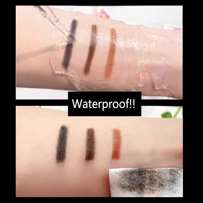 С автоматическим поворотом для бровей Карандаш Водонепроницаемый пятнистый цветной двухсторонний карандаш для бровей