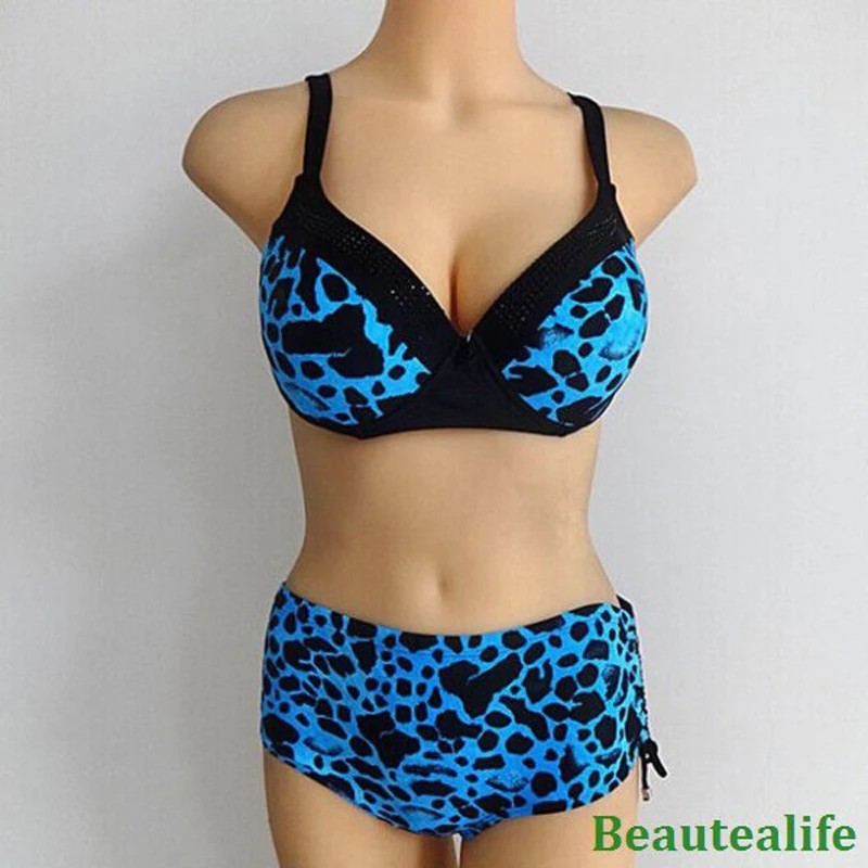 2017 высокой талией плюс Размер бикини купальник купальный костюм большой мягкий бюстгальтер бикини Большая грудь бикини 2017 высокой талией плюс Размер бикини купальник купальный костюм большой мягкий бюстгальтер бикини Большая грудь бикини
