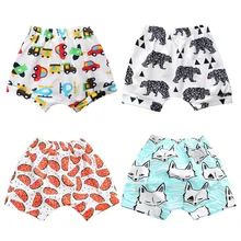Детские шорты для девочек и мальчиков; детские летние короткие штаны-шаровары; повседневная одежда; модные От 6 месяцев до 4 лет с героями мультфильмов