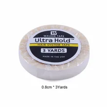 1 рулон 0,8 см* 3 ярдов супер волосы белая лента Двухсторонняя клейкая лента для наращивания волос/парик шнурка/парик