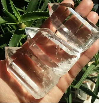 

ying A 324 3 NATURAL QUARTZ CRYSTAL WAND POINT HEALING (0601)