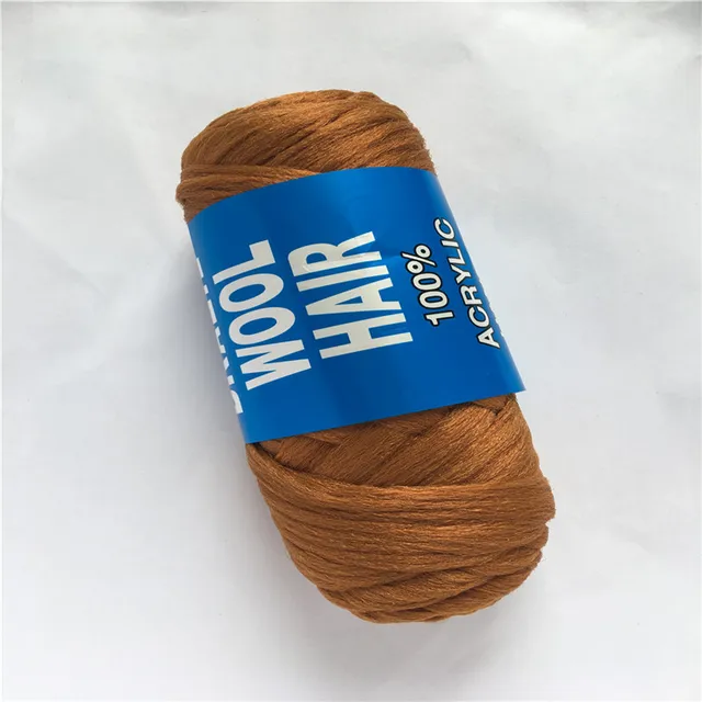 Buy Free shipping Wholesale New Brazilian Wool Hair African hair yarn for
