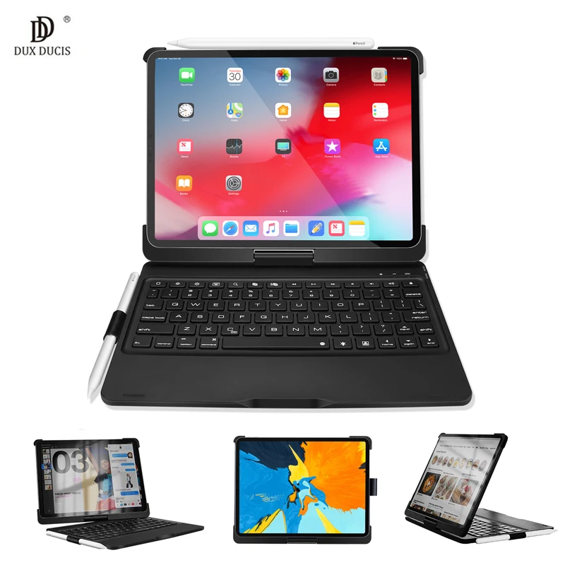 

Wireless Bluetooth Keyboard Case For New iPad Pro 11 2018 Case Smart Tablet Cover For iPad Pro 11 inch 2018 With Pencil Holder
