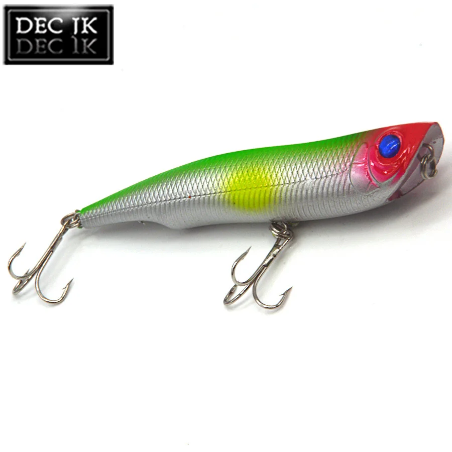 6PCS Pencil Artificial Bait Hard Fishing Lure Float Poper Top Water Floating Swimbait Lures Sea With Hooks Laser Baits Tackle (4)
