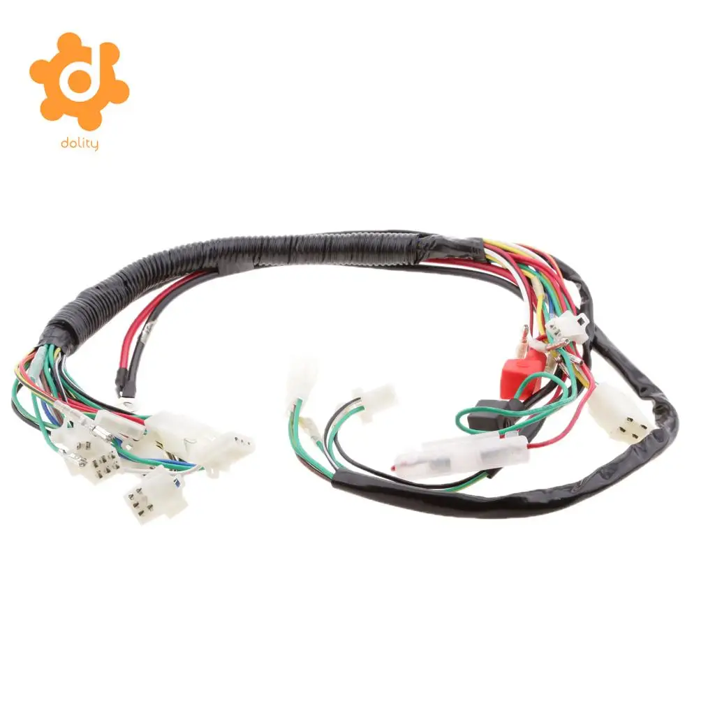 Electric Start Wiring Loom Harness for 110cc 125cc 250cc Pit Bike ATV Quad