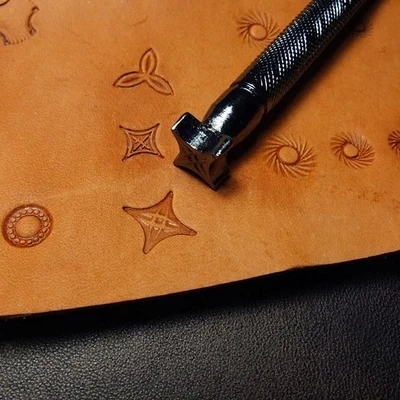 

DIY Johnleather Craft Senior Steel Metal Construction Leather Craft Tools Basket Stamp JLG9011-03