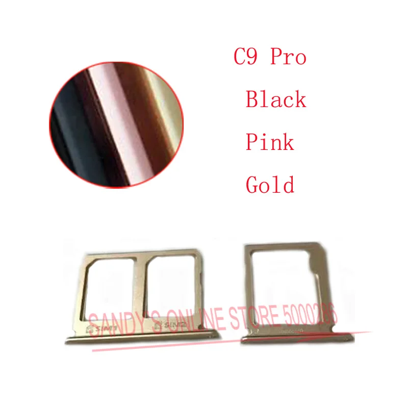 

SIM Card Tray Holder Reader SD Card Tray Slot For Samsung Galaxy C9 Pro C9000 C9pro Repair Replacement Parts