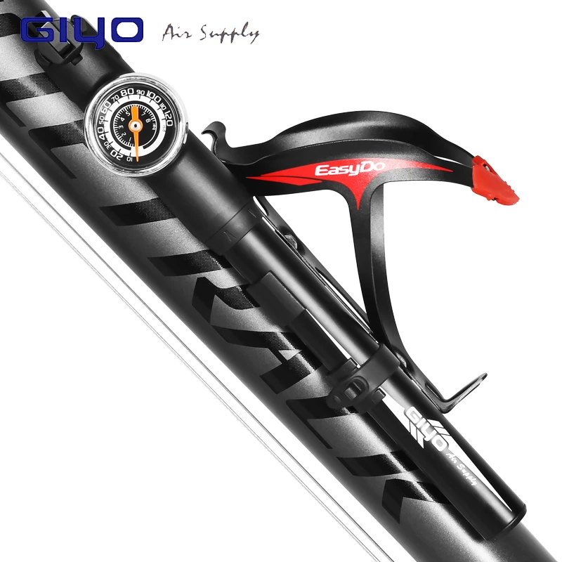 GIYO 120PSI воздушный насос для накачки велосипедный надувания вилки подходит Schrader с