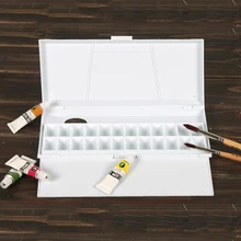 Портативная палитра пустая Акварельная коробка красок с художественной Палитра для рисования искусство профессиональная гуашь акрил художественные принадлежности