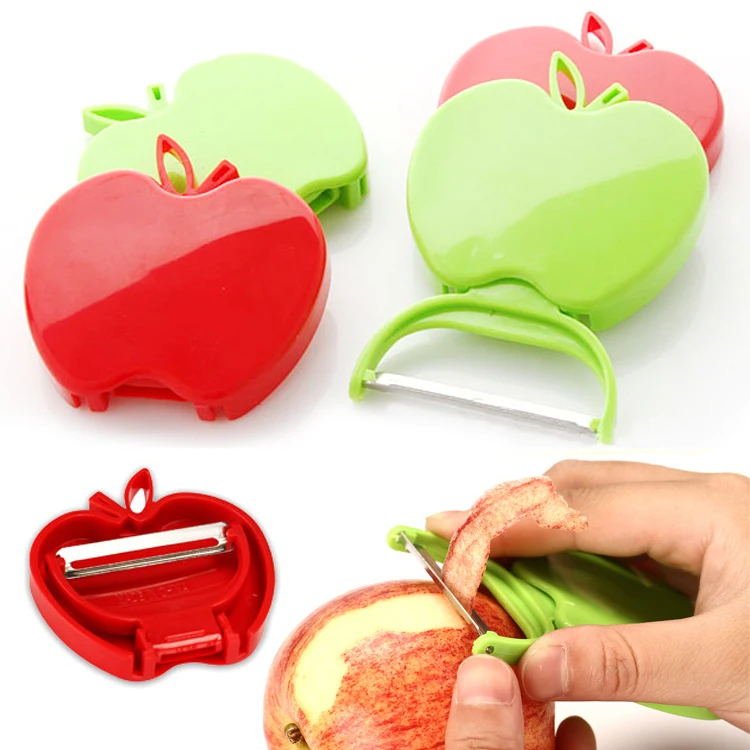 Stainless steel apple peel peeler knife/fruit knife/melon plane folding kitchen gadgets Garlic