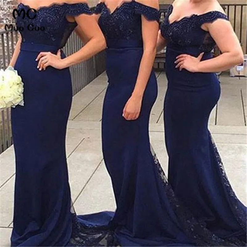 navy blue gowns for wedding