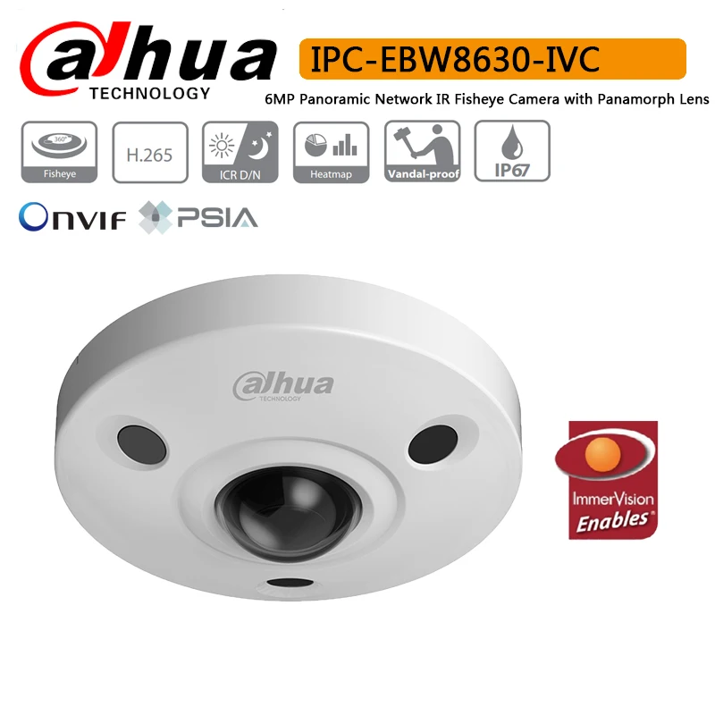 Dahua IPC EBW8630 IVC 6 МП панорамная сетевая инфракрасный широкоугольный камера с