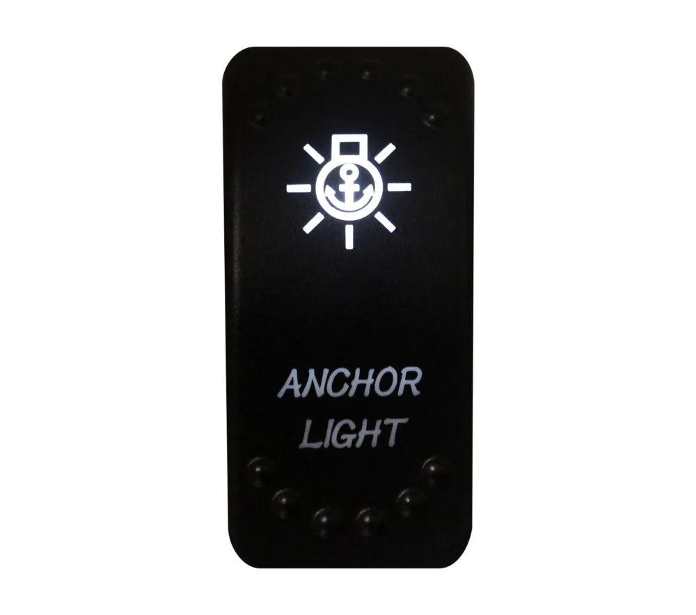 12v/24v Car Boat ANCHOR LIGHT Rocker Switch White Led 3 pin spst on off