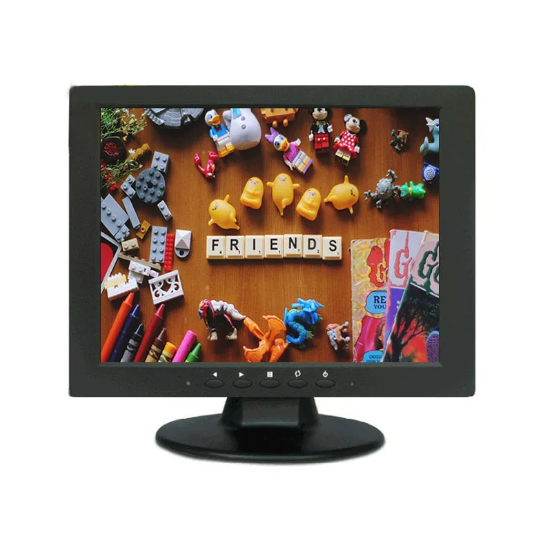 

10.4 Inch TFT LED Color PC Audio Video Display VGA HDMI AV BNC Input Security CCTV Monitor Screen Built-in Speaker