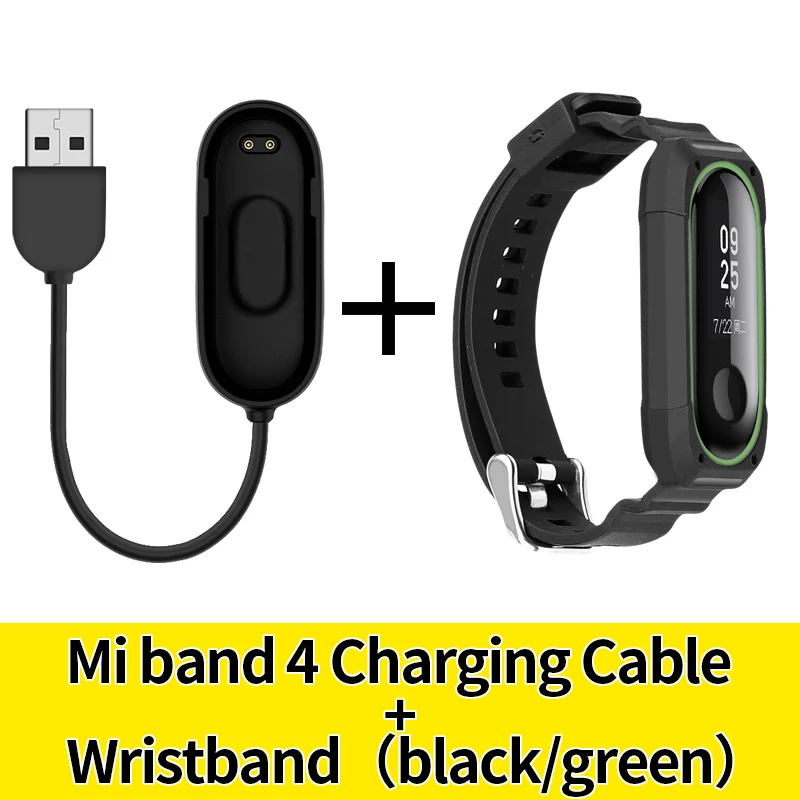 Ремешок на запястье для xiaomi band 4 силиконовый ремешок mi band 4 NFC usb зарядный кабель для mi Band 4 сменный Шнур зарядное устройство аксессуары - Цвет: 2373