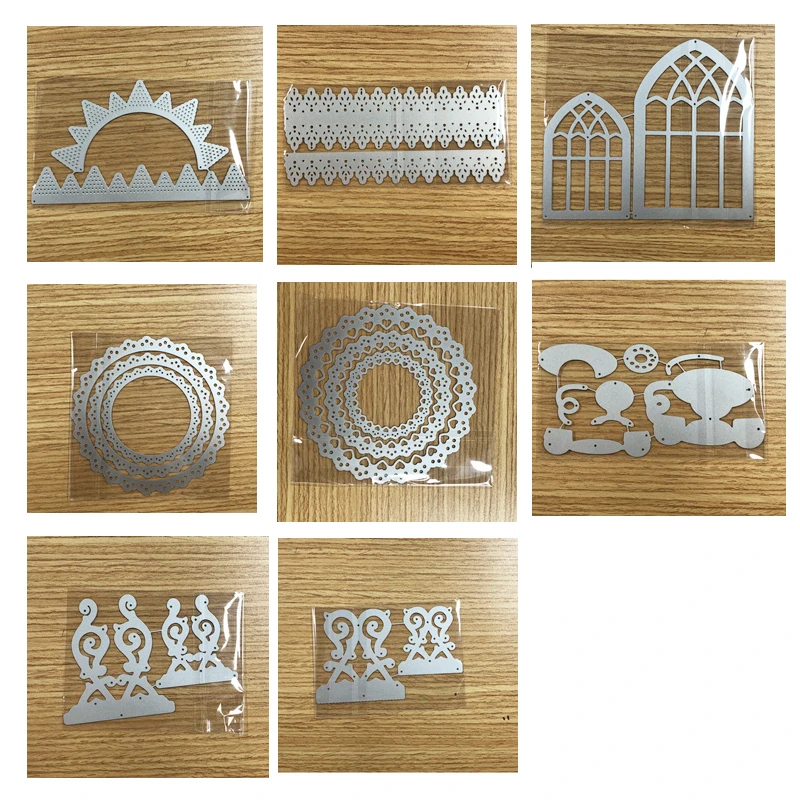 

Retro Window Telephone Laced Edge Circle Frames Metal Cutting Dies For Scrapbooking DIY Photo Cards Making Embossing New 2019