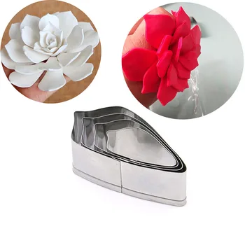 

Mijiang Stainless Steel Jonquil Flower Petal Cake Cutter Slicers Set DIY Fondant Pastry Cookie Molds Cake Decorating Tools A607