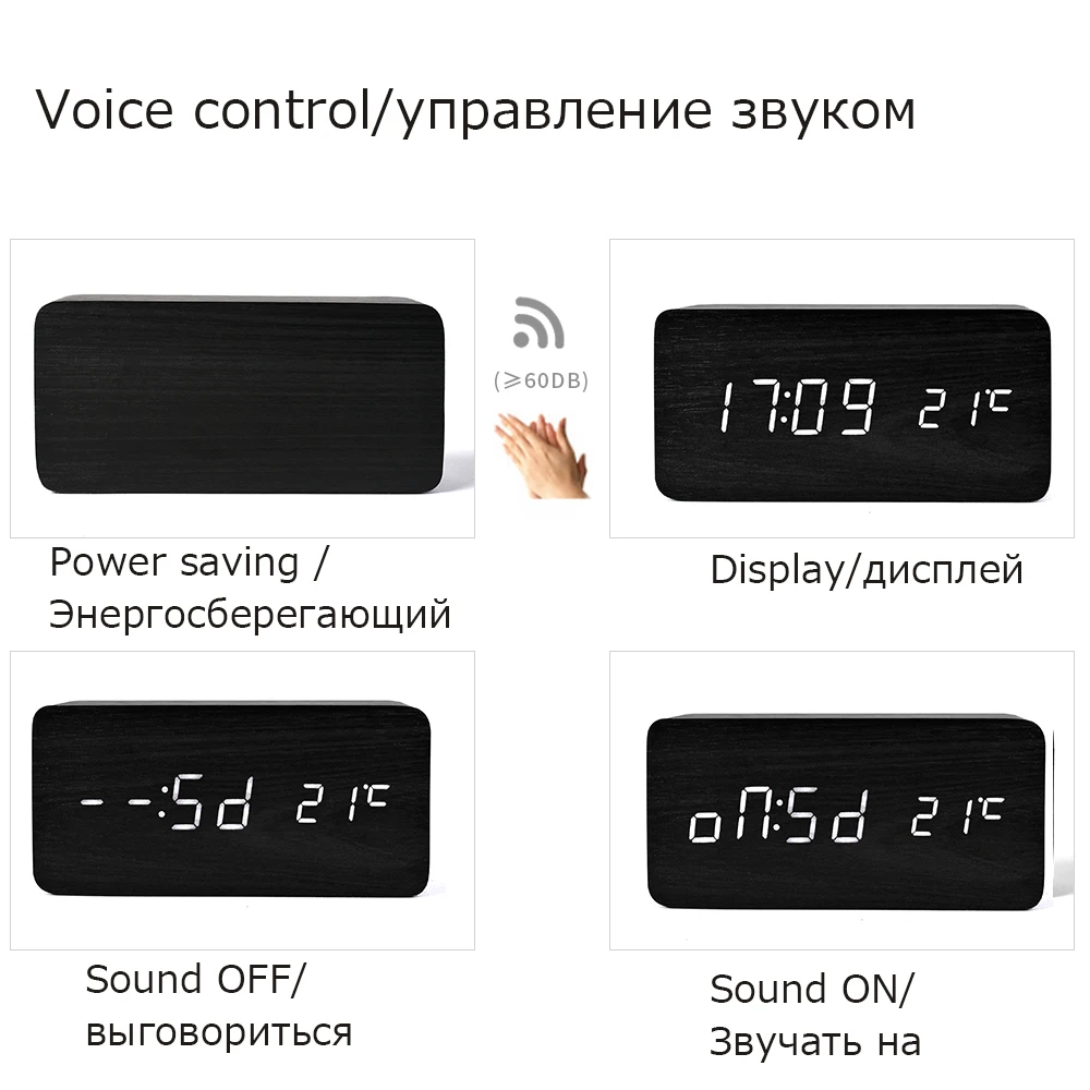 Cena Suncree Modern Home cyfrowy budzik led zegar, Despertador Temp + data + czas elektroniczna tablica cyfrowa zegary stołowe
