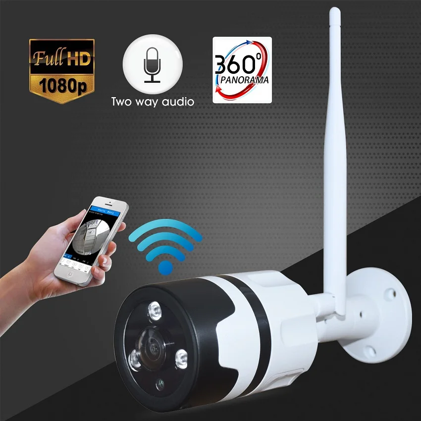 Zjuxin HD 1080p 360 градусов металлическая Водонепроницаемая ip камера 1 44 мм Объектив wifi