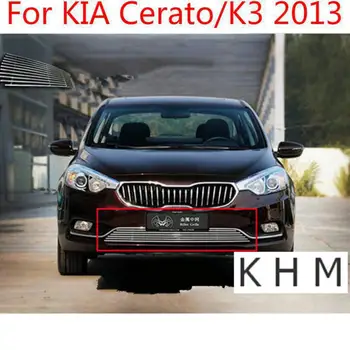 

For KIA Cerato/K3 2013 High quality stainless steel Front Grille Around Trim Racing Grills Trim Car-styling